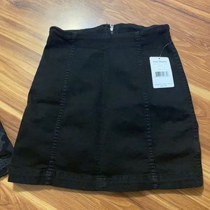 Free people black Denim skirt
